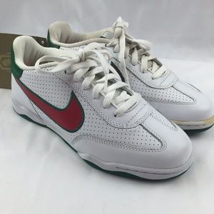 Nike white green red sneakers size 7
